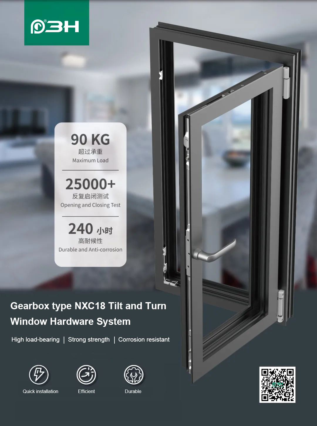 3h-gearbox-tilt-and-turn-window-hardware 3h-коробка передач-поворотно-откидная фурнитура для окон