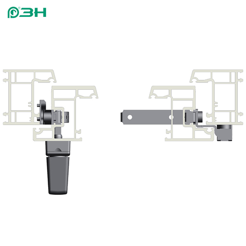 Система огнестойкой оконной фурнитуры без регулятора температуры