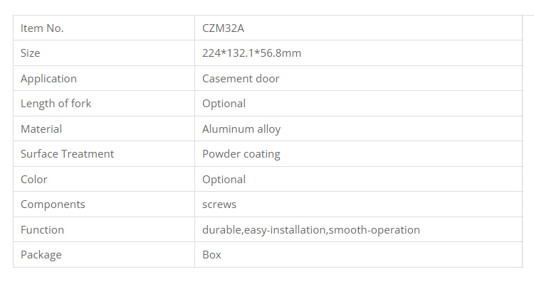 дверная оконная ручка czm32a.1