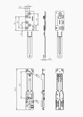Скрытый предохранительный замок AFS03L