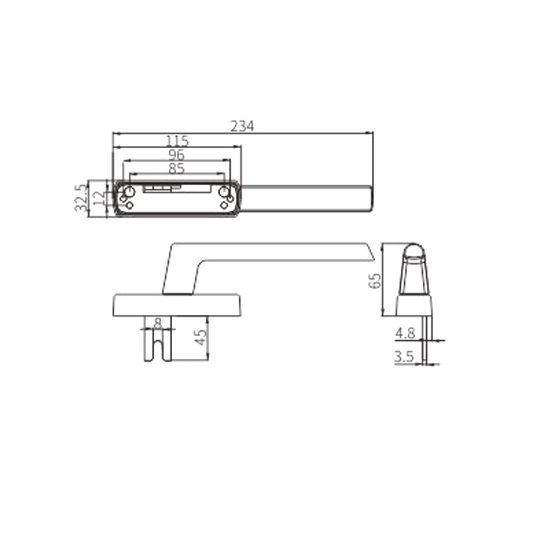 Вилочная ручка CZH45A