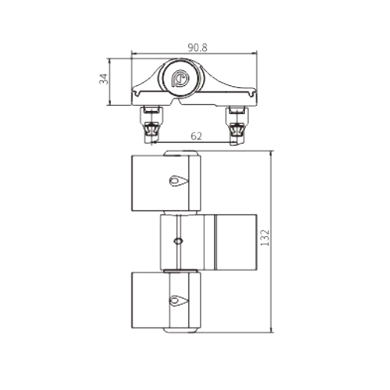 Петля для створчатой ​​двери 3D JX50A