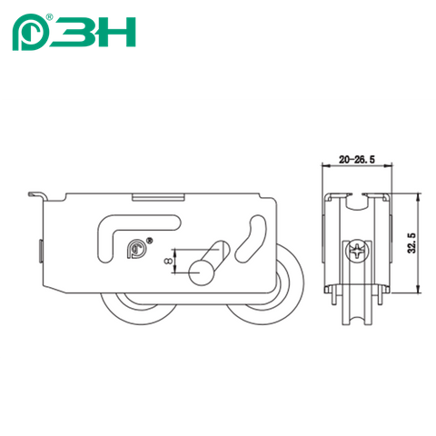 Раздвижной ролик LTS17A