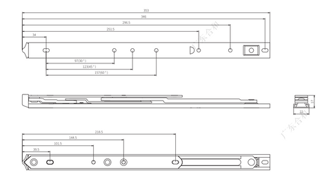 OEM SS304 Оконный фрикционный упор HHT14
