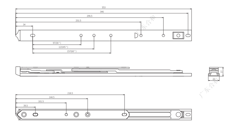 OEM SS304 Оконный фрикционный упор HHT14