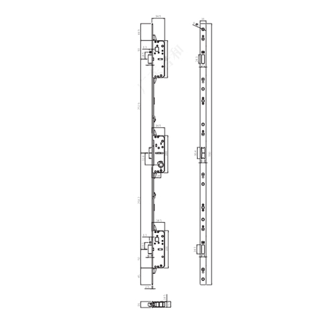 Корпус замка для створчатой ​​двери из нержавеющей стали P0725-TY